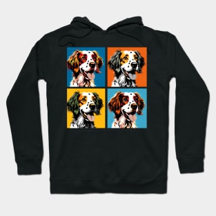 Brittany Pop Art - Dog Lover Gifts Hoodie